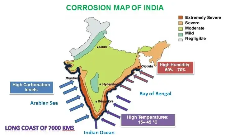 corrosion map of india