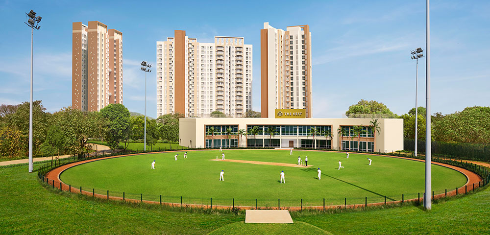 lodha upper thane clubhouse cricket ground
