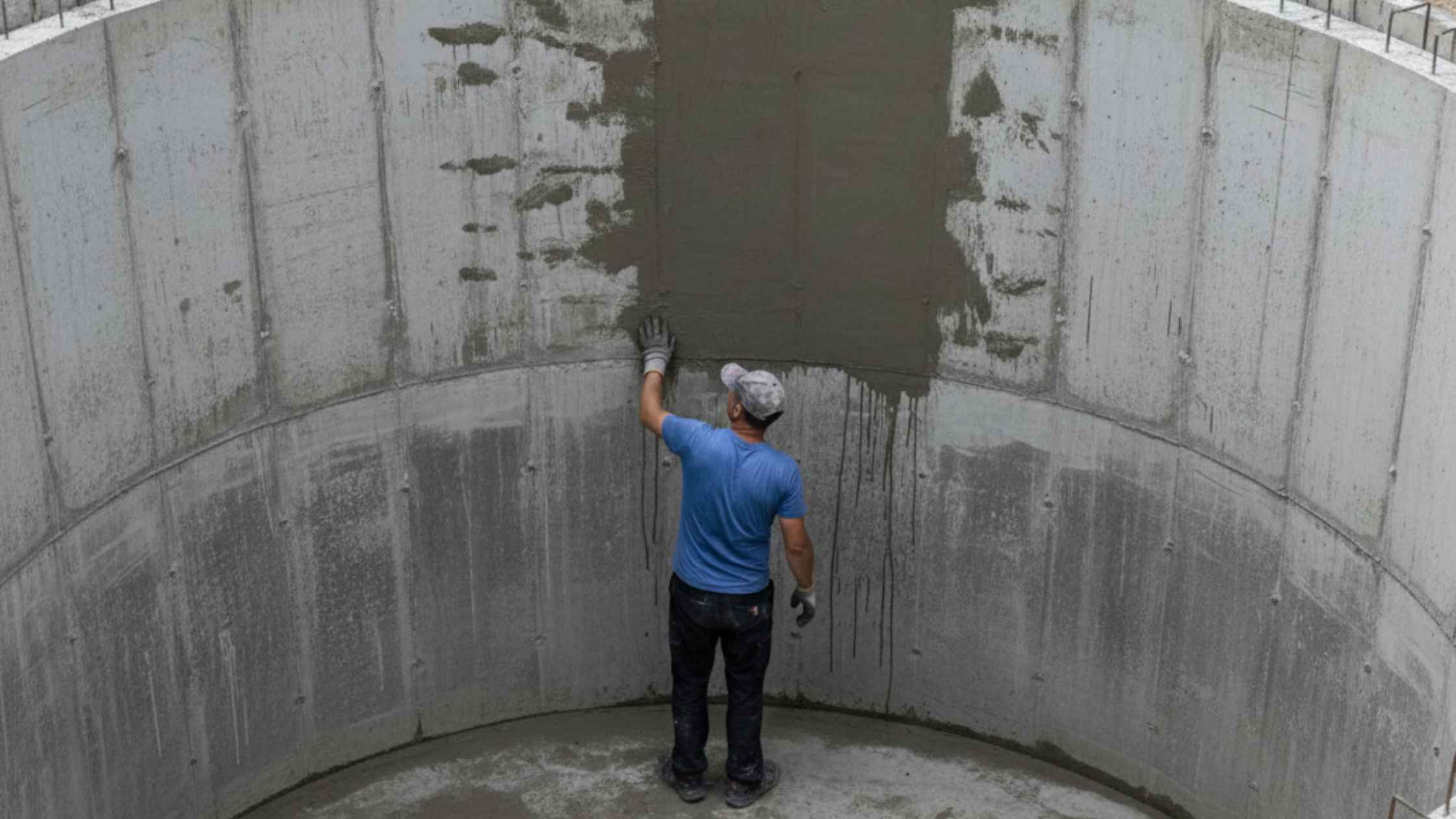 Underground water tank waterproofing