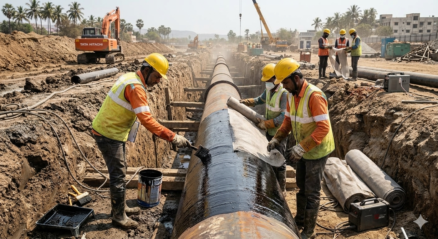 You are currently viewing What are MS Pipe Coatings? A Guide to Protecting Mild Steel Pipelines